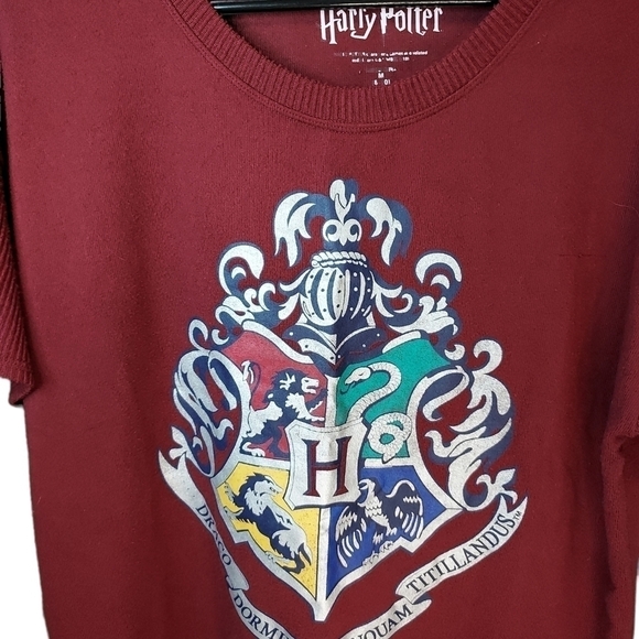 Harry Potter Hogwarts med 8-10 sleepwear or pullover Dracocoat of Arms graphic - Picture 6 of 14